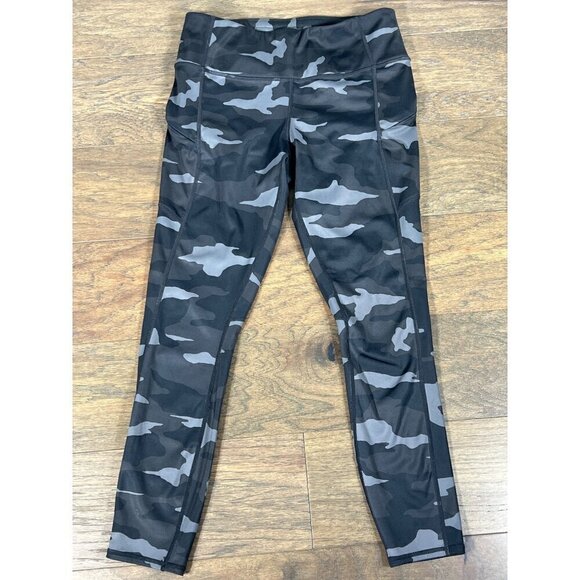 Athleta Camo Contender 7/8 Tight, Black Gray SIZE S #405480 NWOT - Picture 1 of 6
